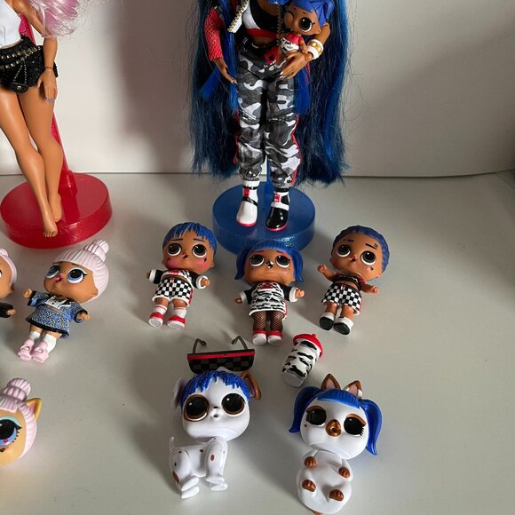OMG Uptown Girl Family Downtown BB Family LOL with Pets and Babies - 14 dolls - Picture 10 of 14